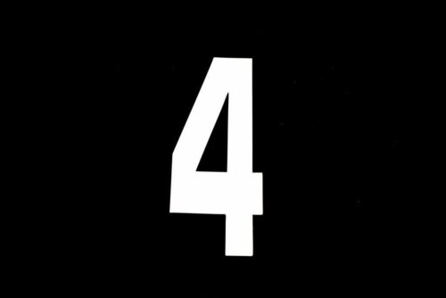 4 WHITE 8″No.20cm. EACH