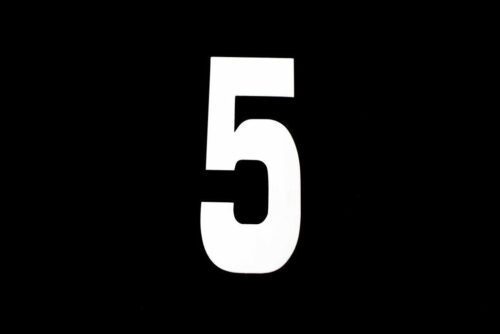 5 WHITE 8″No.20cm. EACH