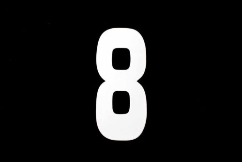 8 WHITE 8″No.20cm. EACH