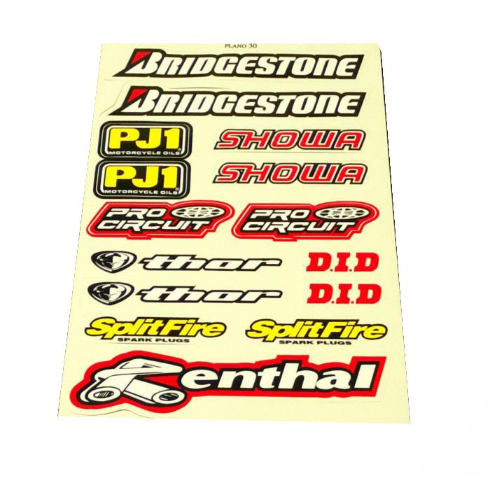 STICKER SHEET B.STONE/RENTHAL 122008148