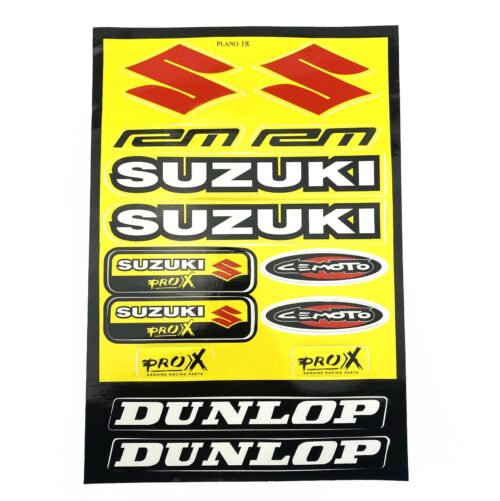STICKER SHEET SUZUKI / DUNLOP, SIZE. 230mm X 330mm, 122008146