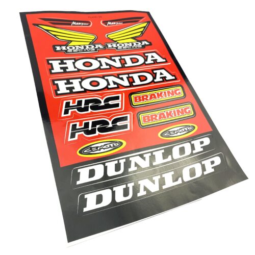 STICKER SHEET HONDA / DUNLOP, SIZE. 230mm X 330mm, 122008145