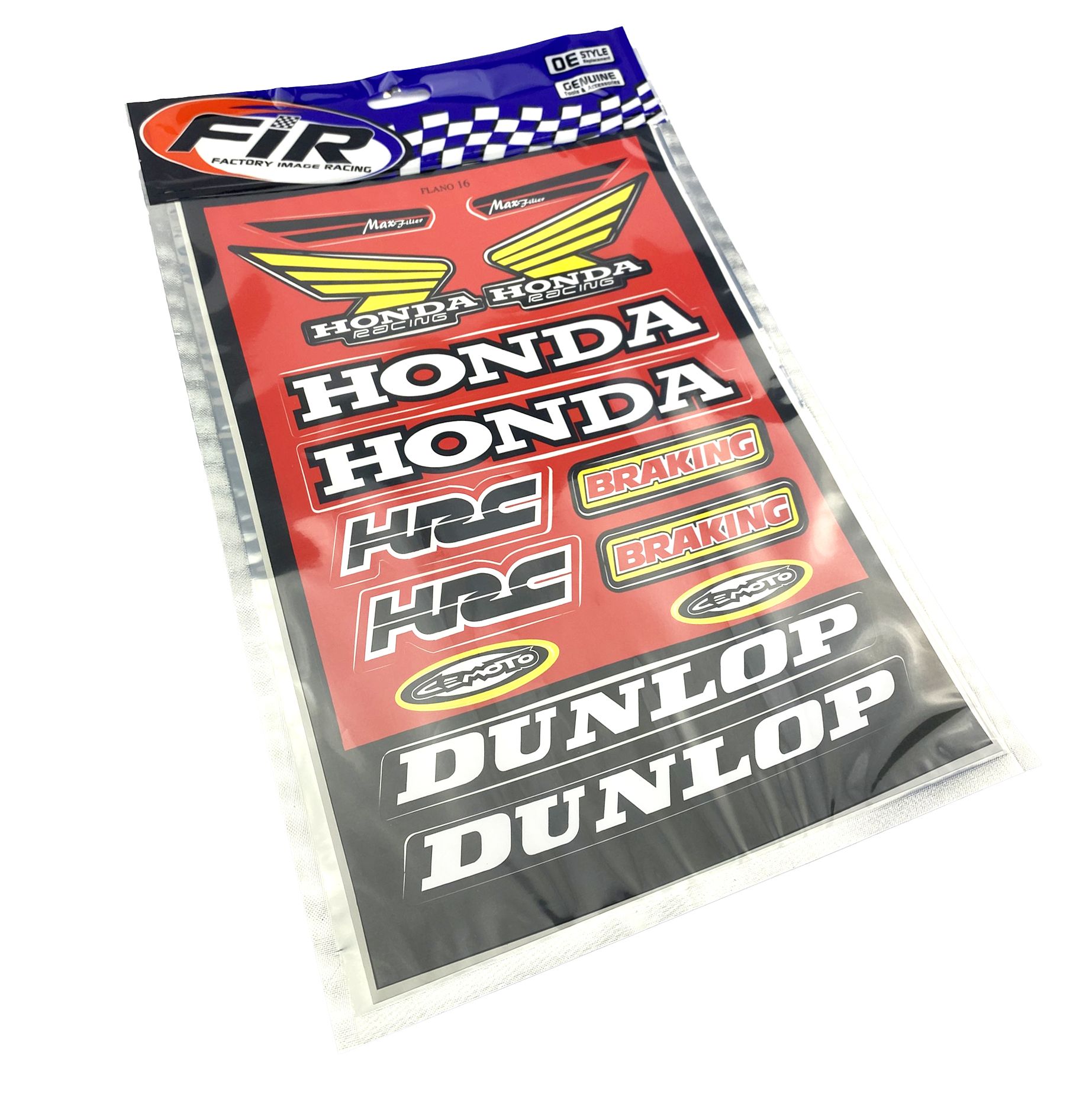STICKER SHEET HONDA / DUNLOP, SIZE. 230mm X 330mm, 122008145 - Image 3