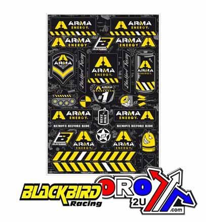 STICKER SHEET ARMA ENERGY, BLACKBIRD 5076F PRE-CUT
