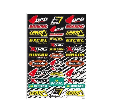 STICKER SHEET SPONSOR LOGO B, BLACKBIRD 5076B PRE-CUT