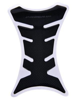 TANK PAD PROTECTOR BLACK / CARBON, 170 Long SMALL Universal Fishbone, Honda Yamaha Kawasaki Suzuki Ducati