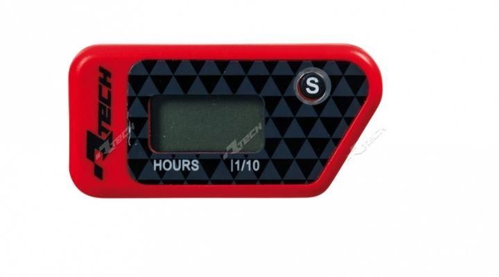 WIRELESS HOUR METER RED, RTECH R-HOURMT002RS, R-HOURMT002RS