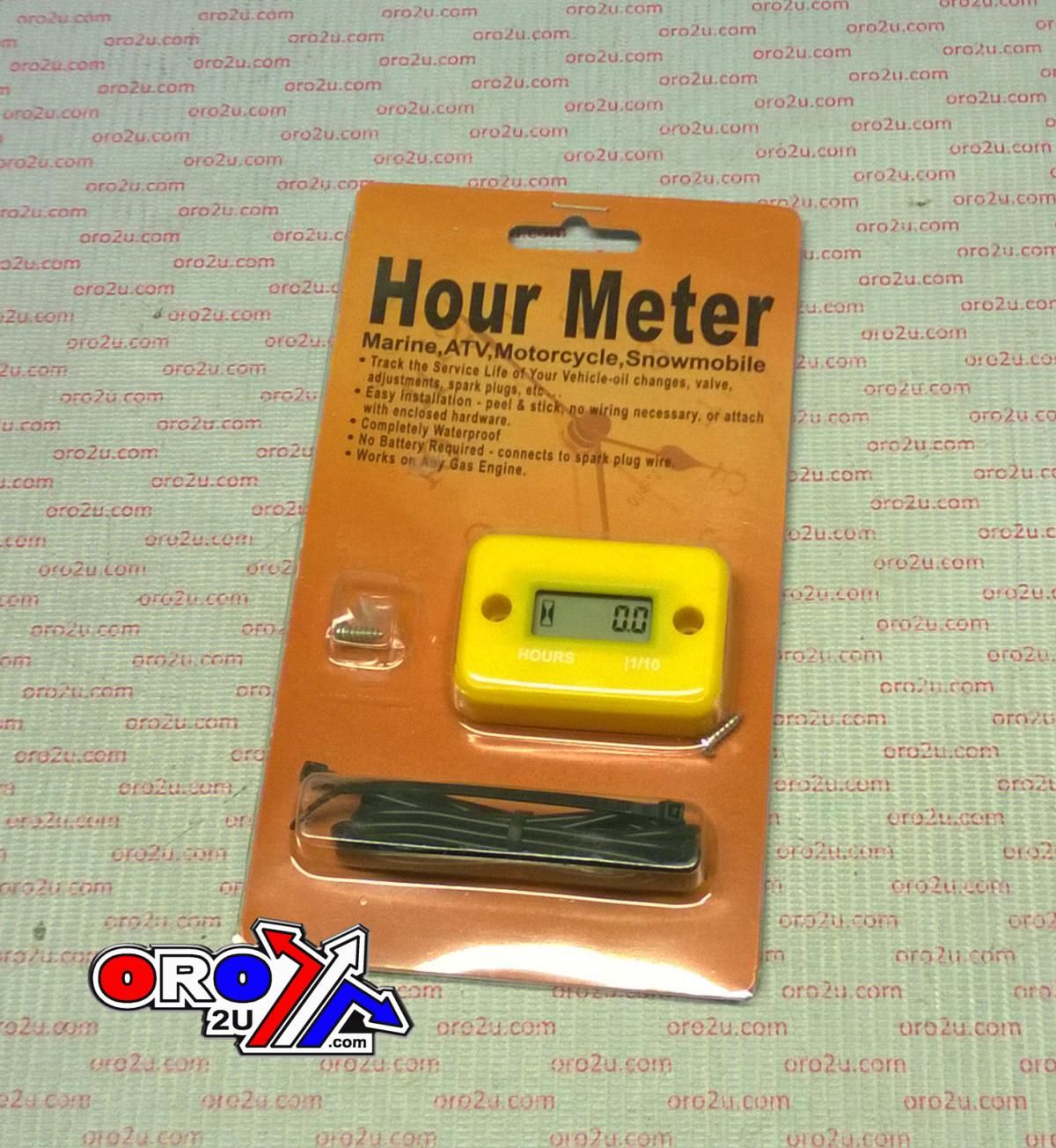 HOUR METER SERVICE REMINDER, YELLOW - Image 3