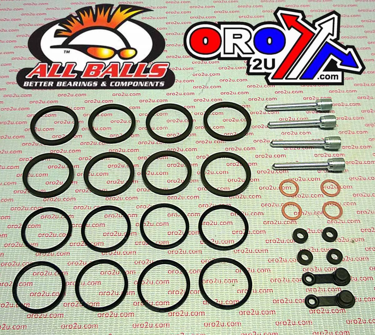 BRAKE CALIPER REBUILD KIT ALLBALLS, ALLBALLS 18-3146 KAW Z1000/ZX600/14R/ZG1400 06-22 FRONT