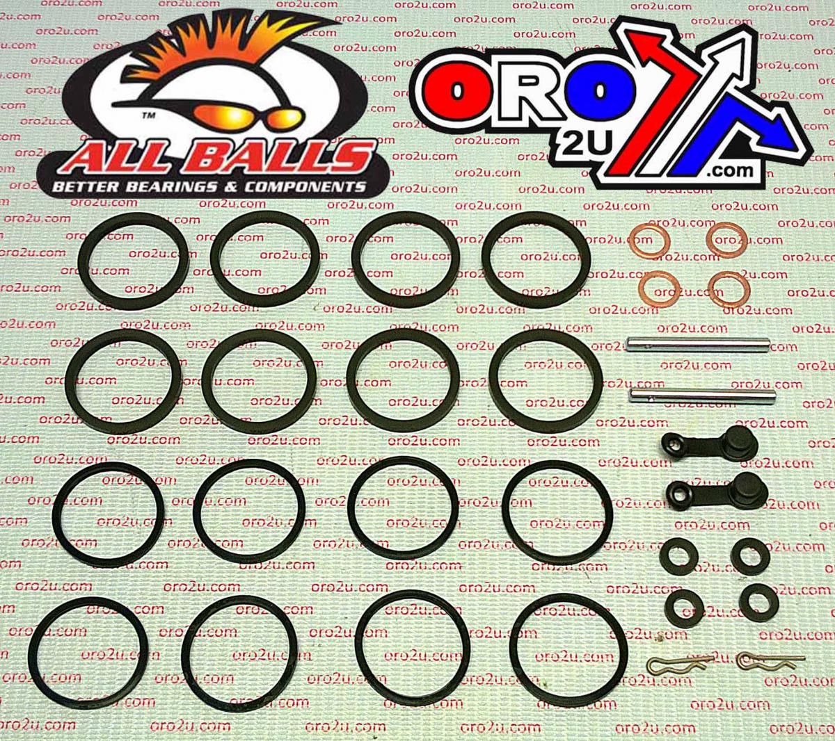 BRAKE CALIPER REBUILD KIT ALLBALLS, ALLBALLS 18-3149 KAW KR-1/ZR/ZXR/ZX 400-1100 FRONT - Image 2