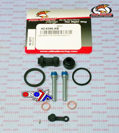 BRAKE CALIPER REBUILD KIT ALLBALLS, ALLBALLS 18-3271 SUZ AN400 BURGMAN 07-16 REAR