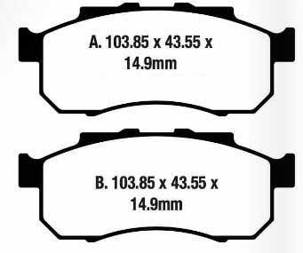 BRAKE PADS FULL METAL HD FRONT [FA712], MX-D EXTREME, SXS 500 M2 PIONEER (2 SEAT)	2015-2017 SXS 700 M2 PIONEER (2 SEAT)	2016-2018 SXS 700 M4 PIONEER (4 SE