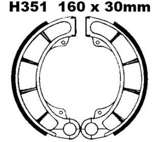 BRAKE SHOES TRX, DP DP9167 DUNLOPAD, HONDA