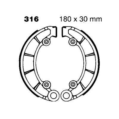 BRAKE SHOES EBC S316 H316