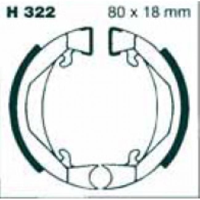 BRAKE SHOES H322 Dia. 80mm, MC-05562 - Image 2