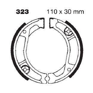 BRAKE SHOES EBC H323 VB140 S323 - Image 2