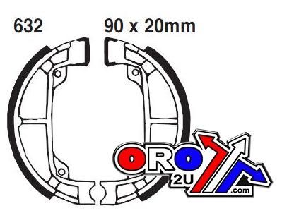 BRAKE SHOES SUZ S632 EBC