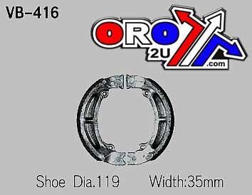 BRAKE SHOES VB416 KAWASAKI, 1104160