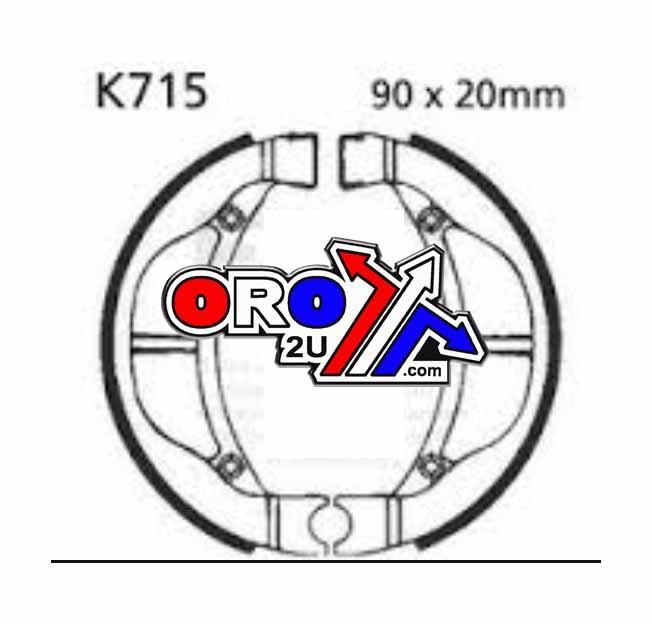 BRAKE SHOES S715EBC - Image 2