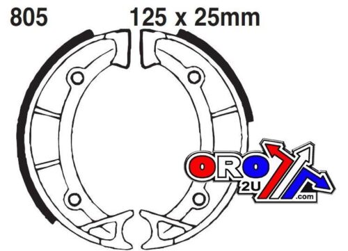 BRAKE SHOES EBC 805 FRONT, EBC 805