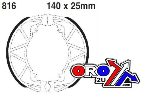 BRAKE SHOES 816 EBC