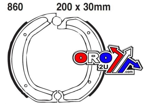 BRAKE SHOES 860 EBC