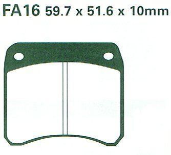 BRAKE PADS DISC FA016 EBC