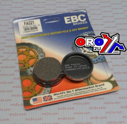 BRAKE PADS DISC SEMI-METAL, EBC FA021 / FA21YFM ATV