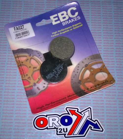 BRAKE PADS DISC SEMI-METAL, EBC FA027 / FA27 NORTON