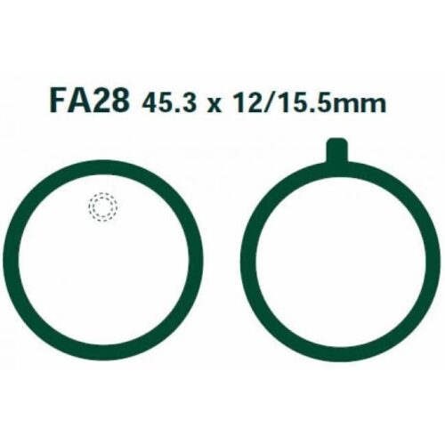 BRAKE PADS DISC D202 FA28