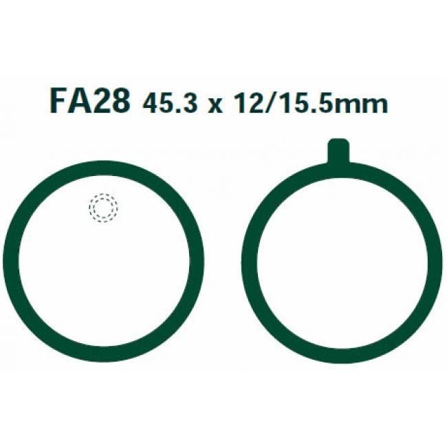 BRAKE PADS DISC D202 FA28