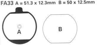 BRAKE PADS DISC EBC FA33 - Image 2
