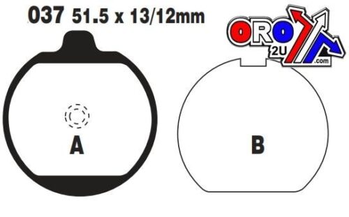 BRAKE PADS SEMI-METAL Z750, EBC FA037, FA37 KAWASAKI Z650