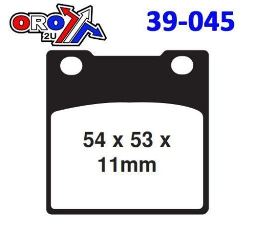 BRAKE PADS STD VD117 VESRAH S1020N, 1001170, FA045