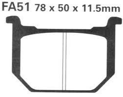 BRAKE PADS DISC EBC FA051 PAD230041, S1322N, S1322