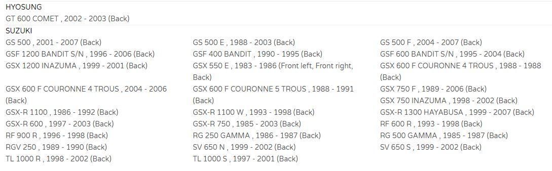 BRAKE PADS SINTERED METAL, SIFAM S1009N - Image 2