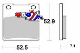 BRAKE PADS SINTERED METAL, SIFAM S1009N - Image 3