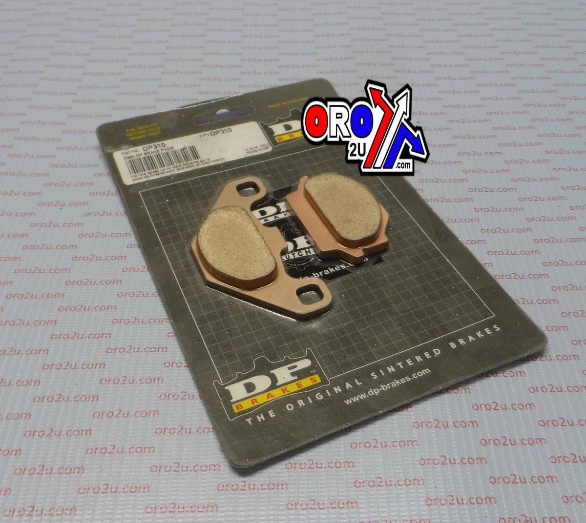 BRAKE PADS SINTERED DP BRAKES, DP310 HARD 41-310.H.DP, 39-067 - Image 2