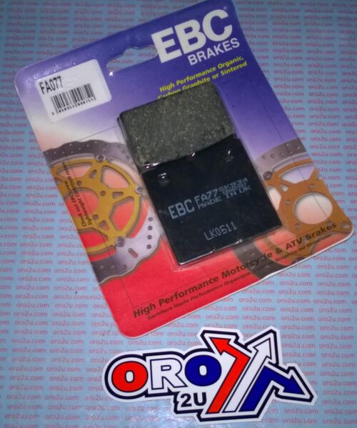 BRAKE PADS STD SEMI-METAL, EBC FA077, BMW MOTO GUZZI