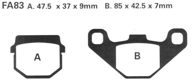 BRAKE PADS SINTERED NITRO, MOTO-MASTER 090121, 39-083 - Image 3