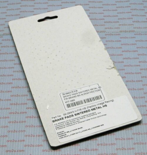 BRAKE PADS SINTERED METAL HS, MX-N HIGH FRICTION, BP003T05B THICK 6.5mm