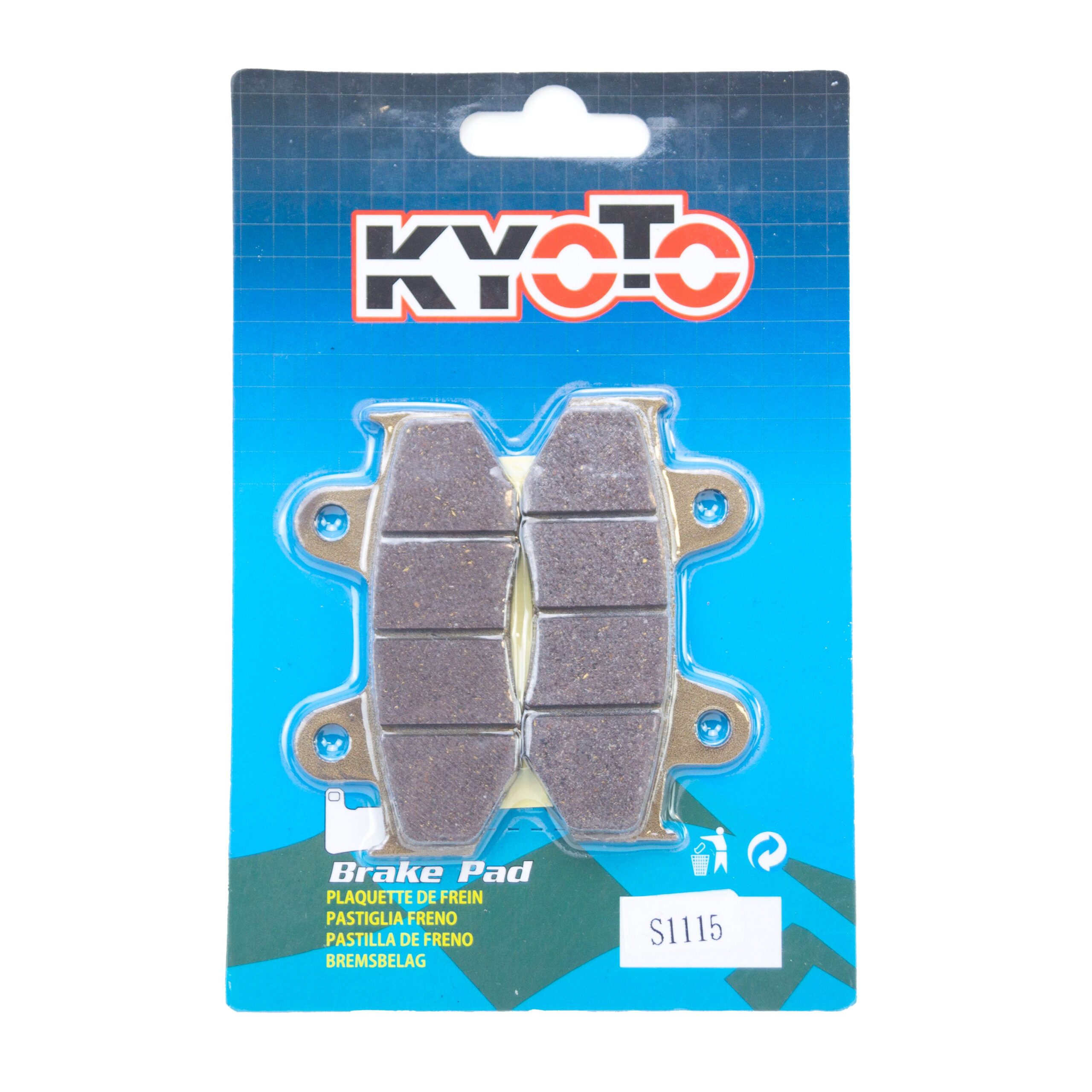 BRAKE PADS SEMI-METALLIC, KYOTO S1115 (EBC FA092) - Image 3