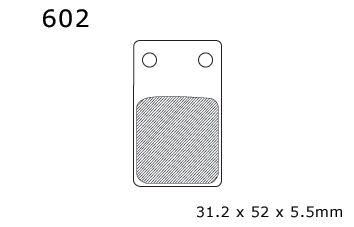 BRAKE PADS DP BRAKES HARD, DP602 BRAKES Premium Sintered, 39-099