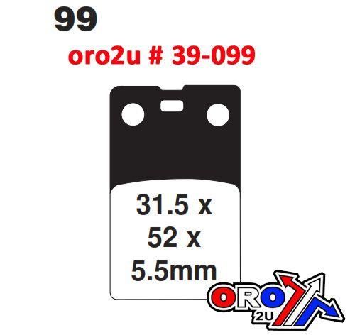 BRAKE PADS VD932, FA99, DP602