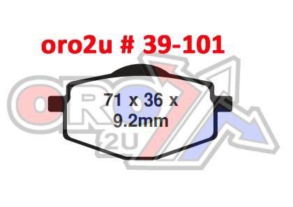 BRAKE PADS DP BRAKES HARD, DP406 BRAKES Premium Sintered - Image 2