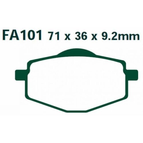 BRAKE PADS SEMI FA101 EBC
