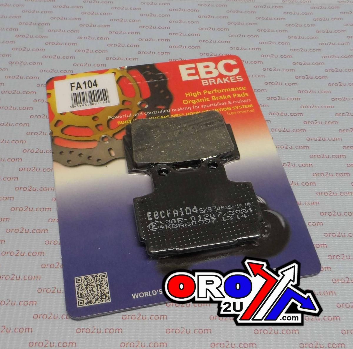 BRAKE PADS DISC EBC Organic, EBC FA104