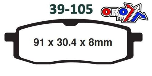 BRAKE PADS SINTERED NITRO, MOTO-MASTER 090921, 39-105