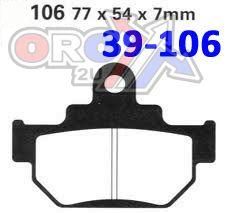 BRAKE PADS STD EBC FA106TT - Image 3