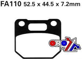 BRAKE PADS DISC STD SEMI-METAL, EBC FA110